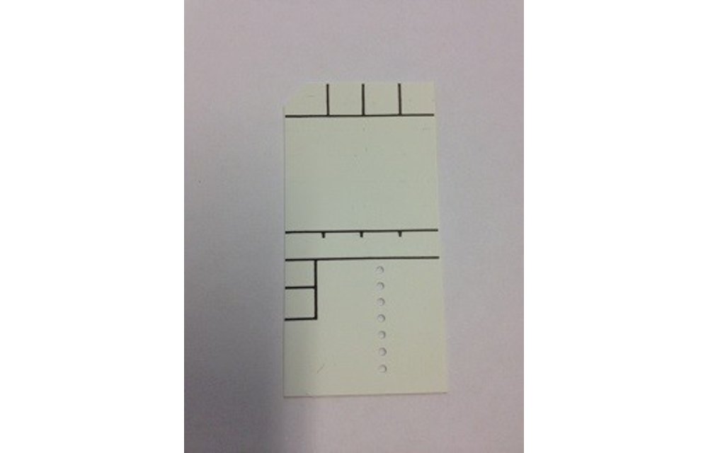 100 x Minikaart 50x25mm kaders