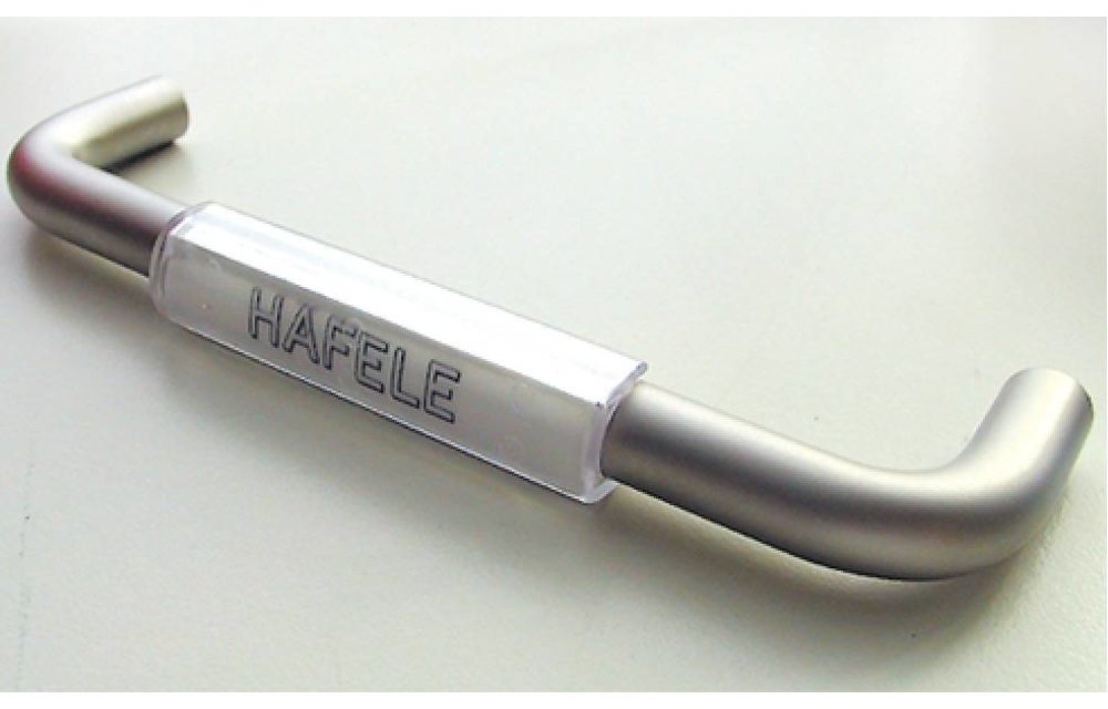 Lettering clip for handle
