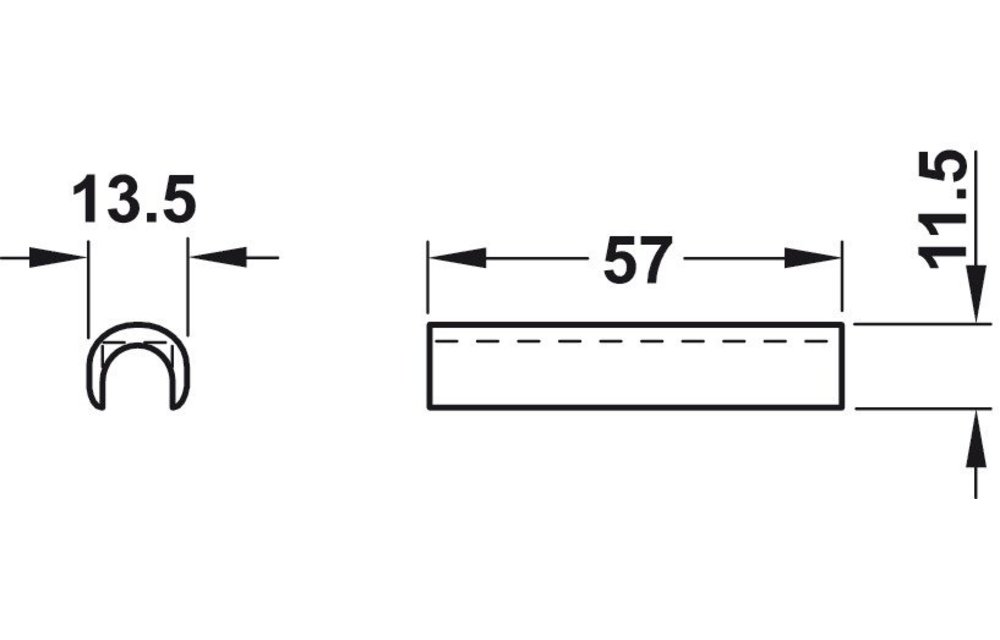 Lettering clip for handle