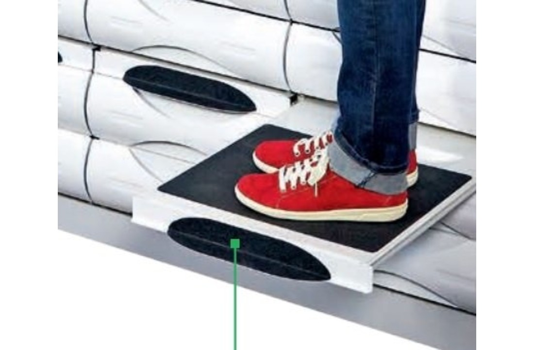 Pedal for step-by-step sliding board