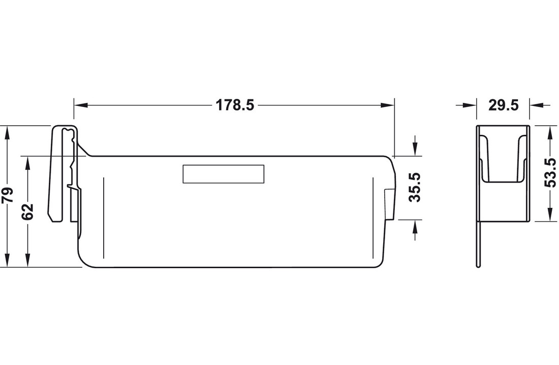 Divider with card holder
