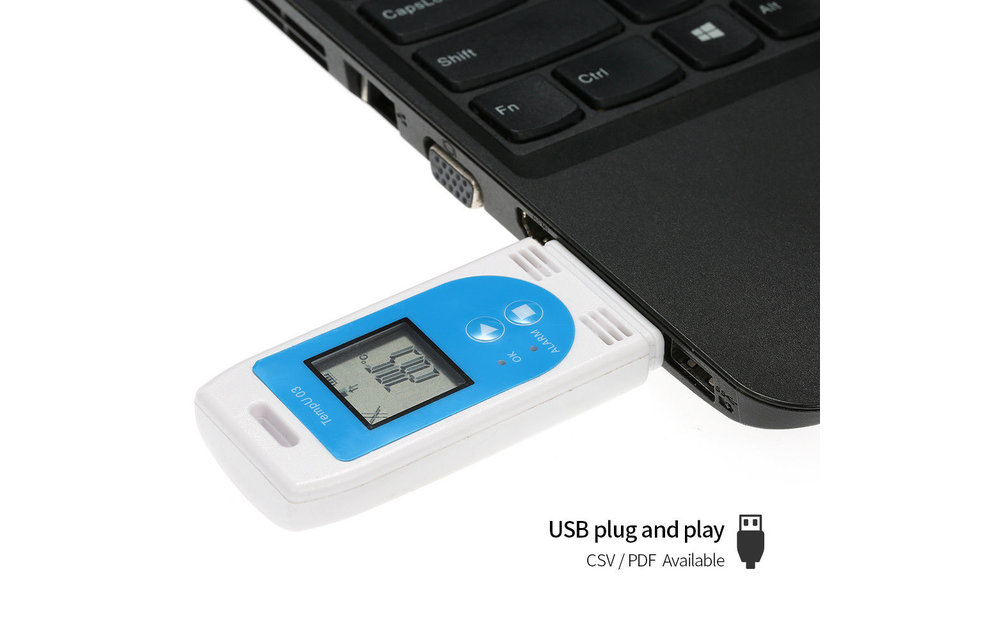 Multi-use USB Temp & RH Data Logger