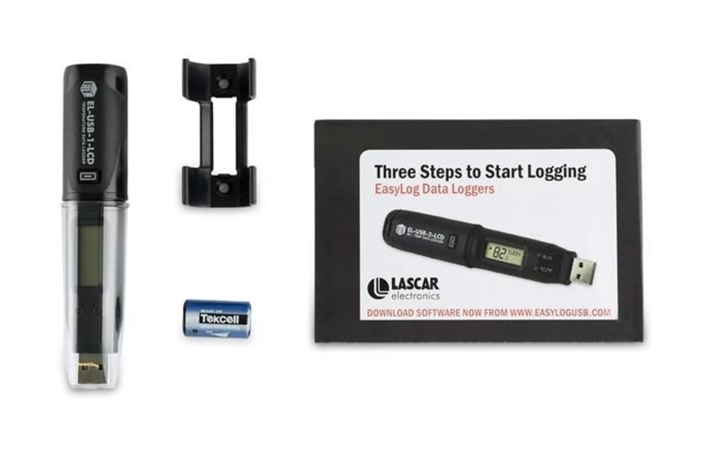 EL-USB-1 temperatuur logger met LCD display