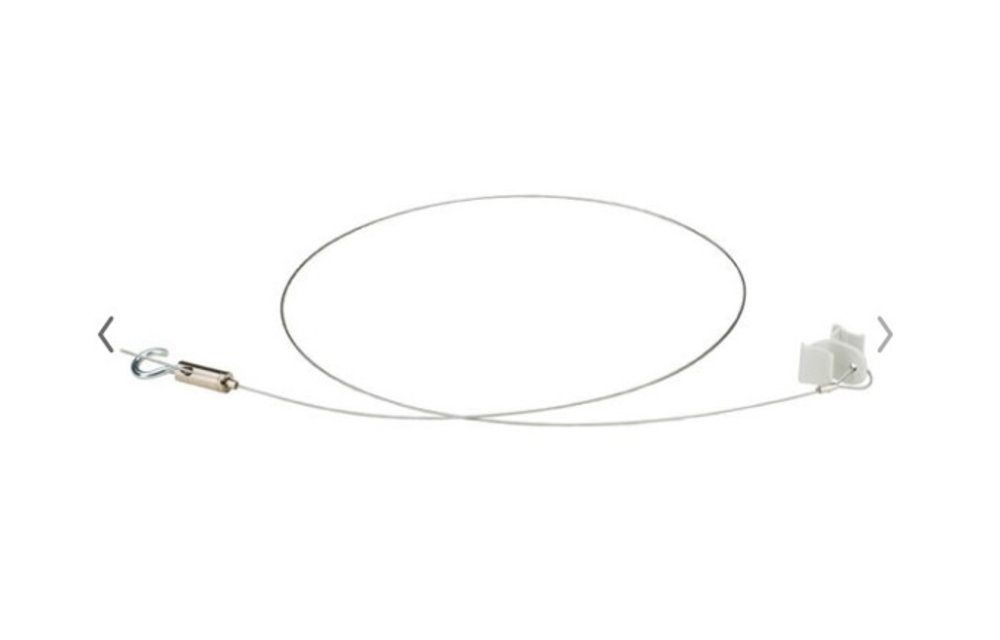 Suspension set for plexiglass screen for suspended ceiling