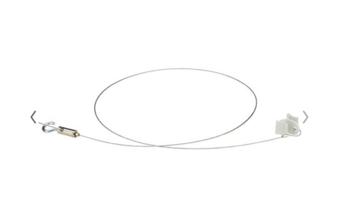 Ophangset voor plexiglas scherm voor systeemplafond