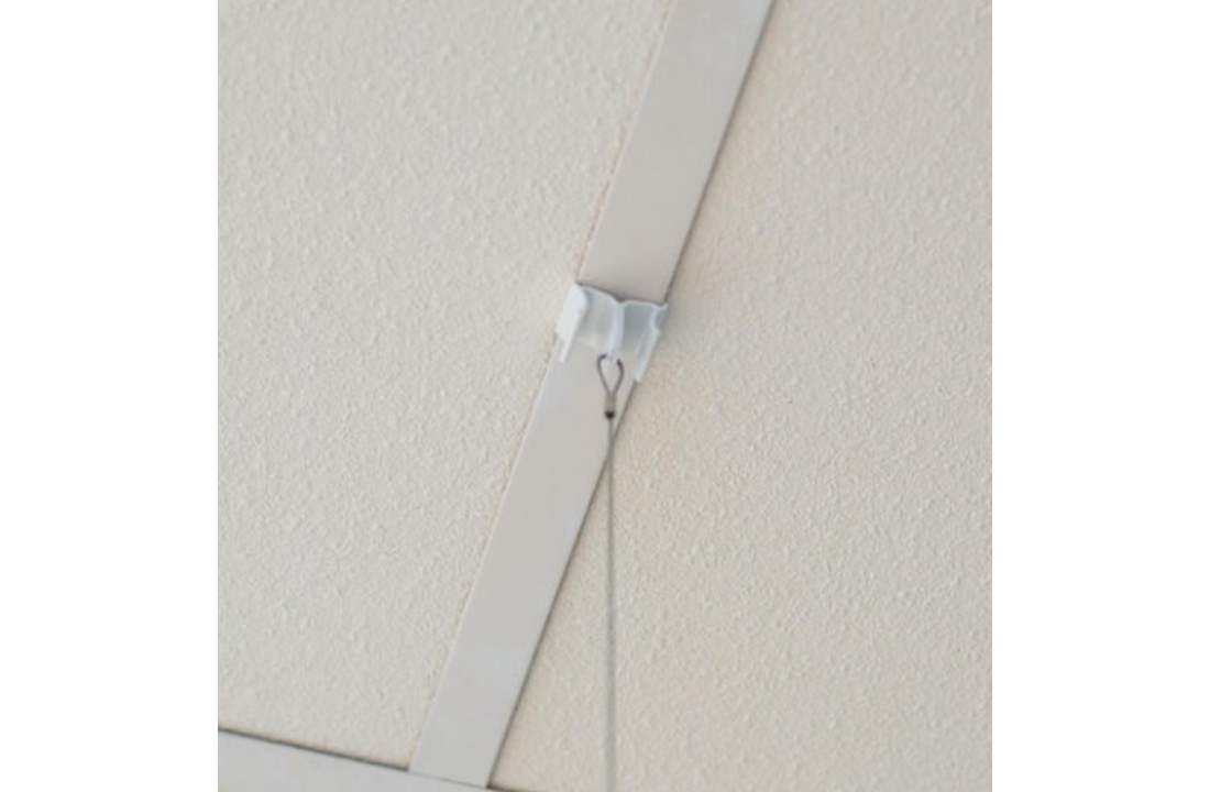 Ophangset voor plexiglas scherm voor systeemplafond