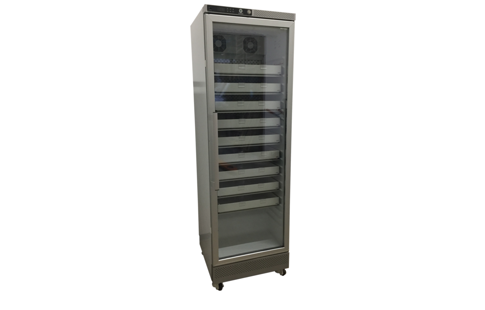 Vestfrost AKG 397 DIN Medicine refrigerator glassdoor + 9 drawers