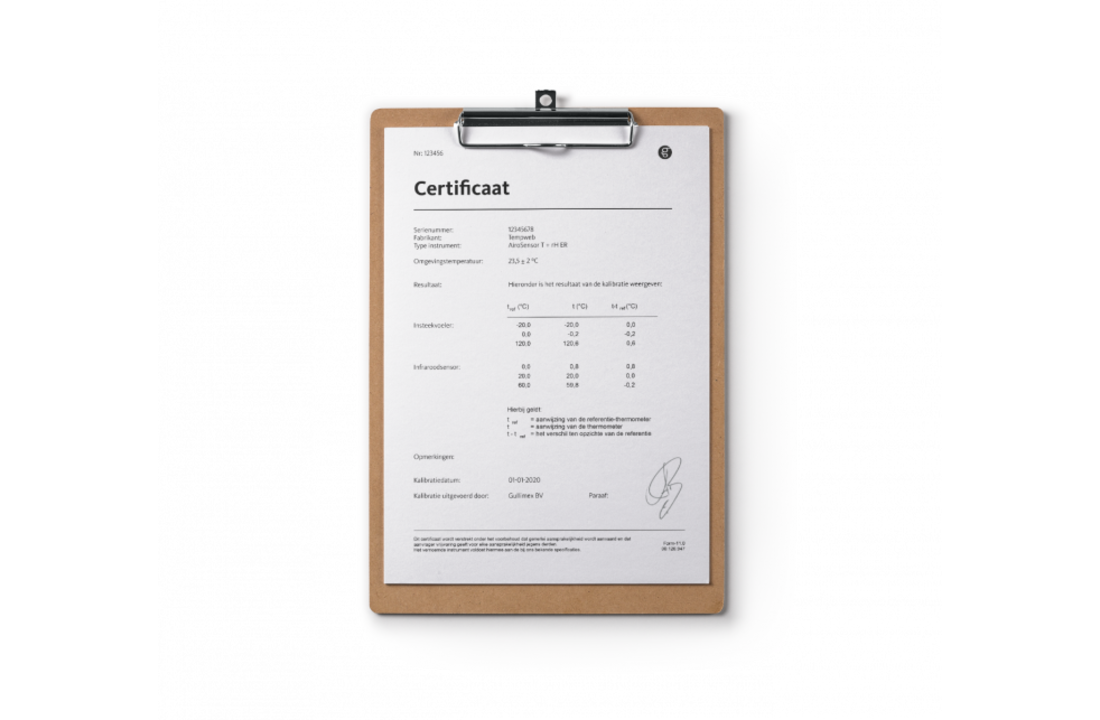 Starter kit with 1 calibrated logger and 2 credits