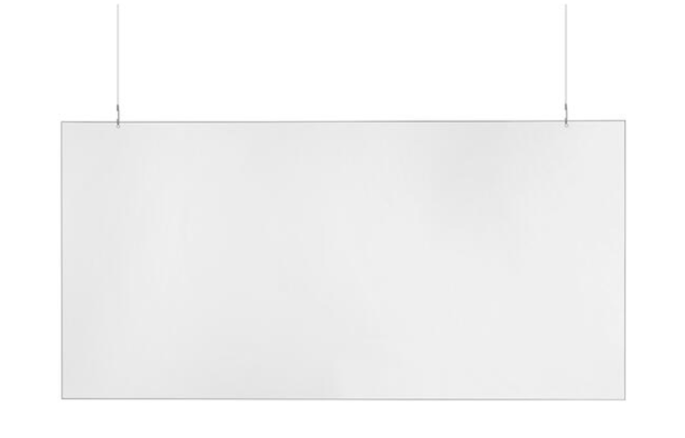 Protective plate for ceiling suspension