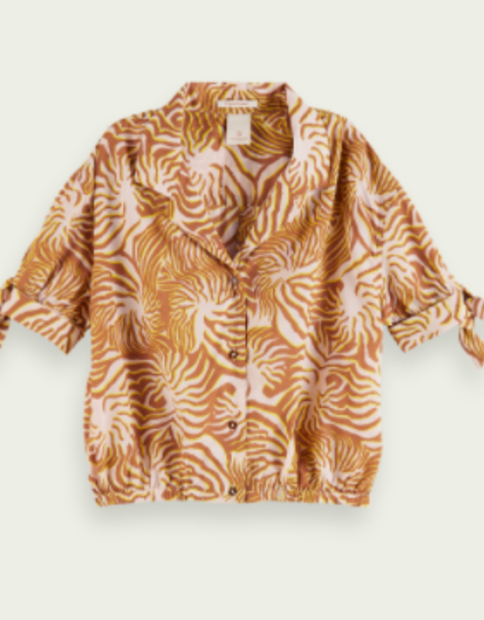Scotch & Soda R'BELLE Boxy fit blouse met print