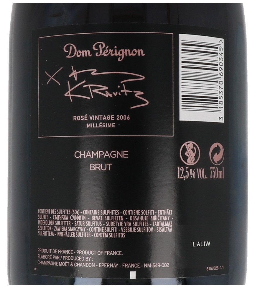 2006 Dom Perignon Rosé - Lenny Kravitz -