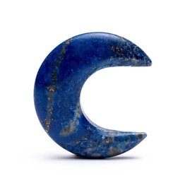 Maanvormige edelsteen lapis lazuli 4cm