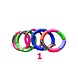 Fashion Color addict armbanden set 5 stuks Fashion Color addict armbanden set 5 stuks