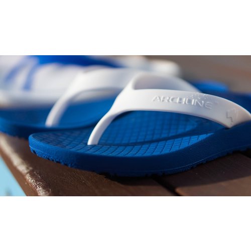 Archline Kids Flipflop Blue/White