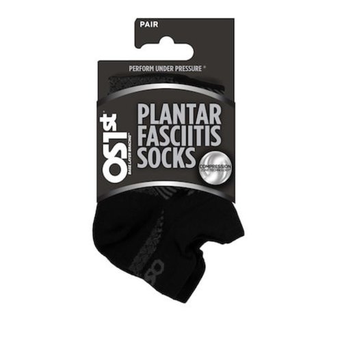 OS1st OS1st Plantar fasciitis Socks, Crew Black