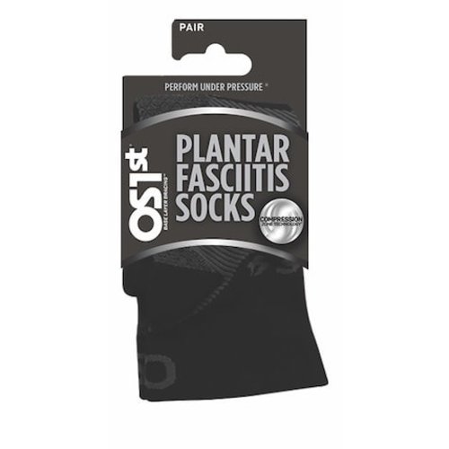 OS1st OS1st Plantar fasciitis Socks, Crew Black