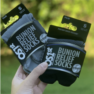 OS1st BR4 Bunion Relief Socks Black