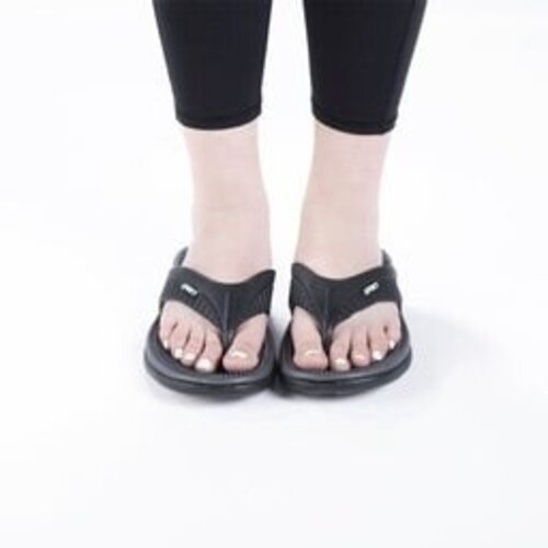 Archline Rebound Arch Support Slides Black, Stylish Comfort for Your Feet  - Foot HQ Podiatry