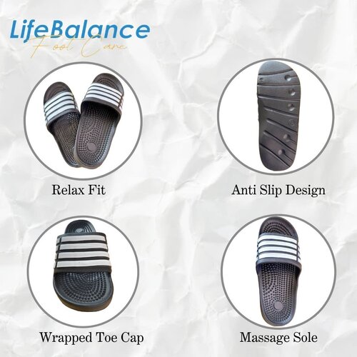 LB Massage Straps Black/White