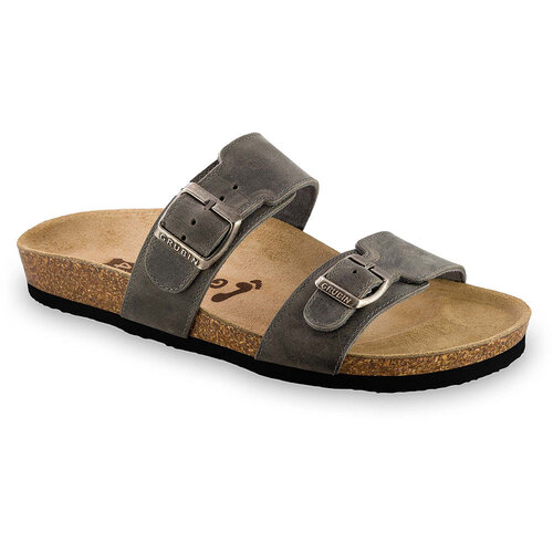 Grubin Grubin Sandals Men 2 Clip Dark Grey