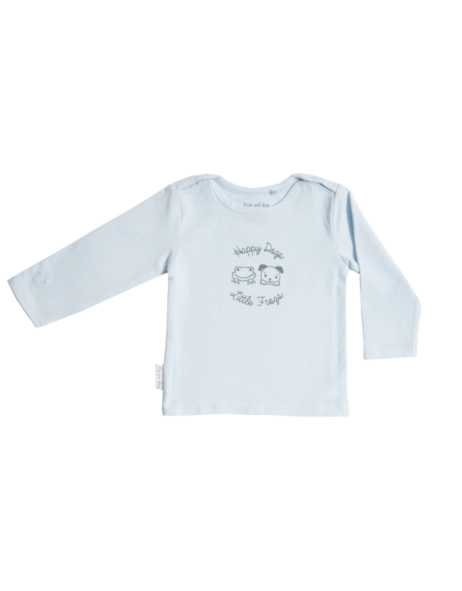 Frogs and Dogs - Shirt Happy Dogs Little Frogs baby blauw