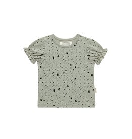 Little Indians - Ruffle Tshirt - abbey stone