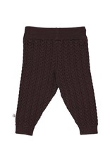 Müsli Knit cable pants baby coffee