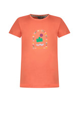 Moodstreet t-shirt met print koraal