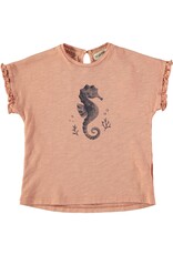 Dear Mini Seahorse t-shirt ecru