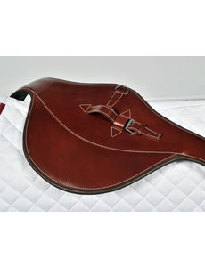LJ Leathers Singel leder buiklap licht bruin
