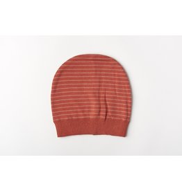 Mundo Melocoton Hat Organic Knitwear Stripes La Linea Chili