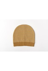 Mundo Melocoton Hat Organic Knitwear Stripes La Linea Cinnamon
