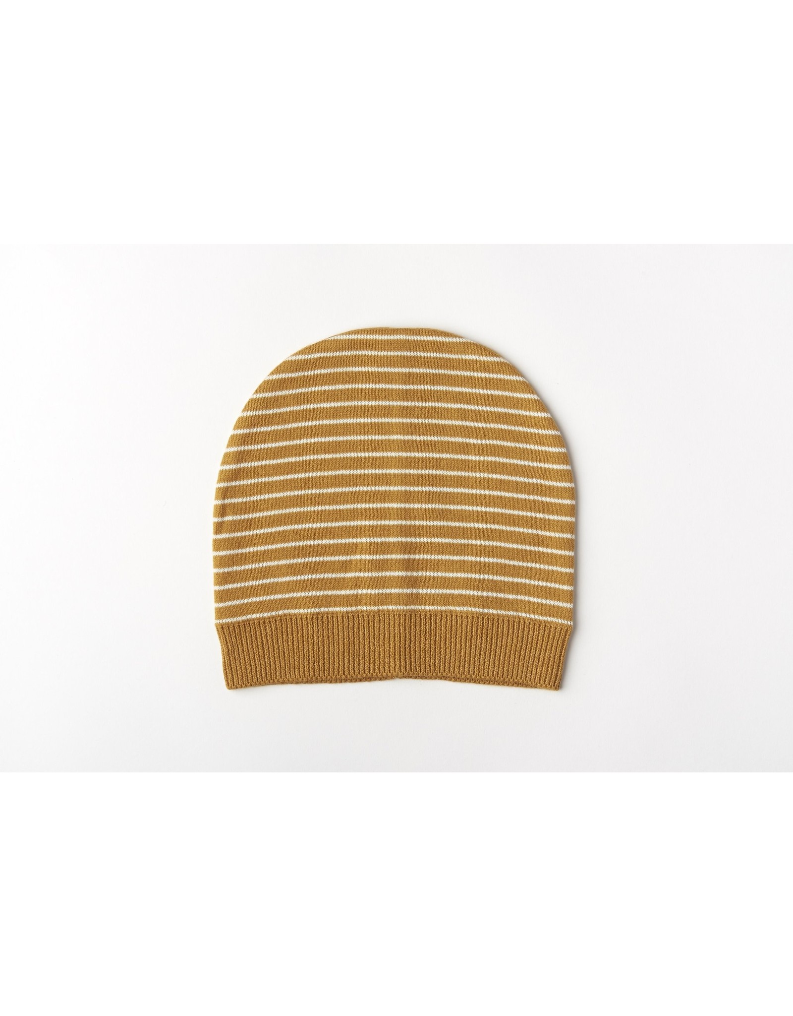Mundo Melocoton Hat Organic Knitwear Stripes La Linea Cinnamon