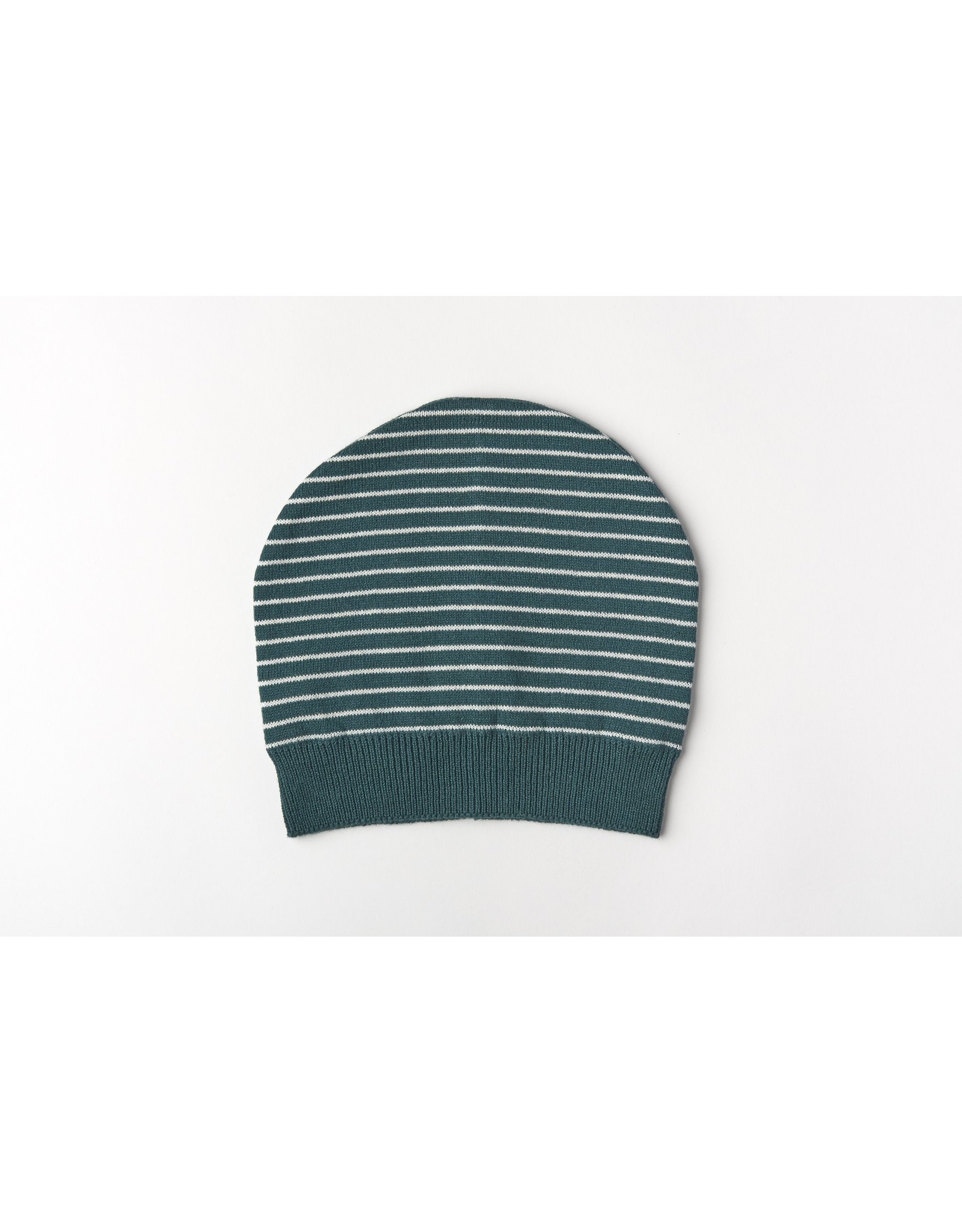 Mundo Melocoton Hat Organic Knitwear Stripes La Linea Teal