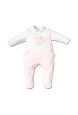 My First Collection 5503107 Kruippakje fur teddy front White Pink