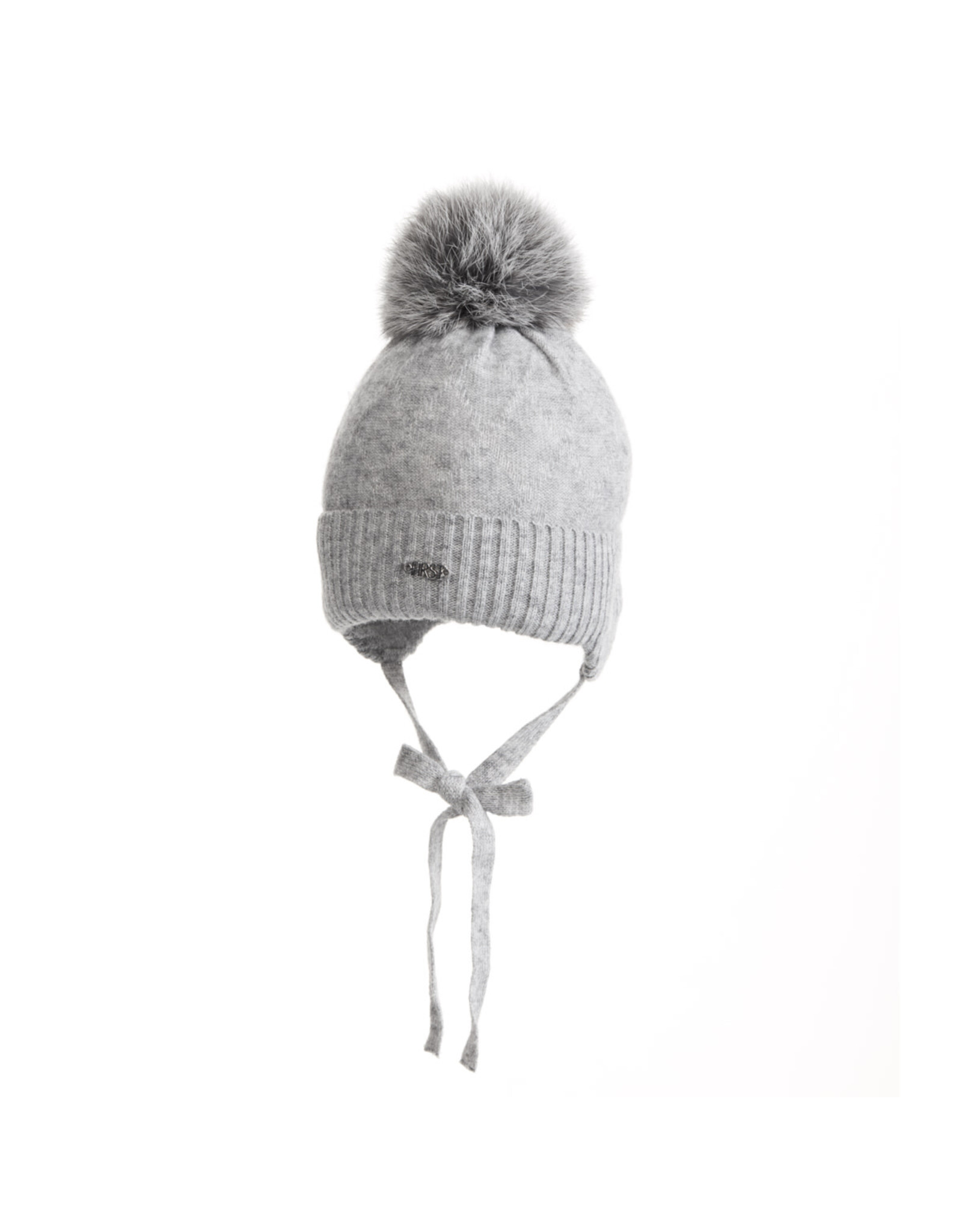 My First Collection Muts PACHA Knitted Fur Pompon Grey