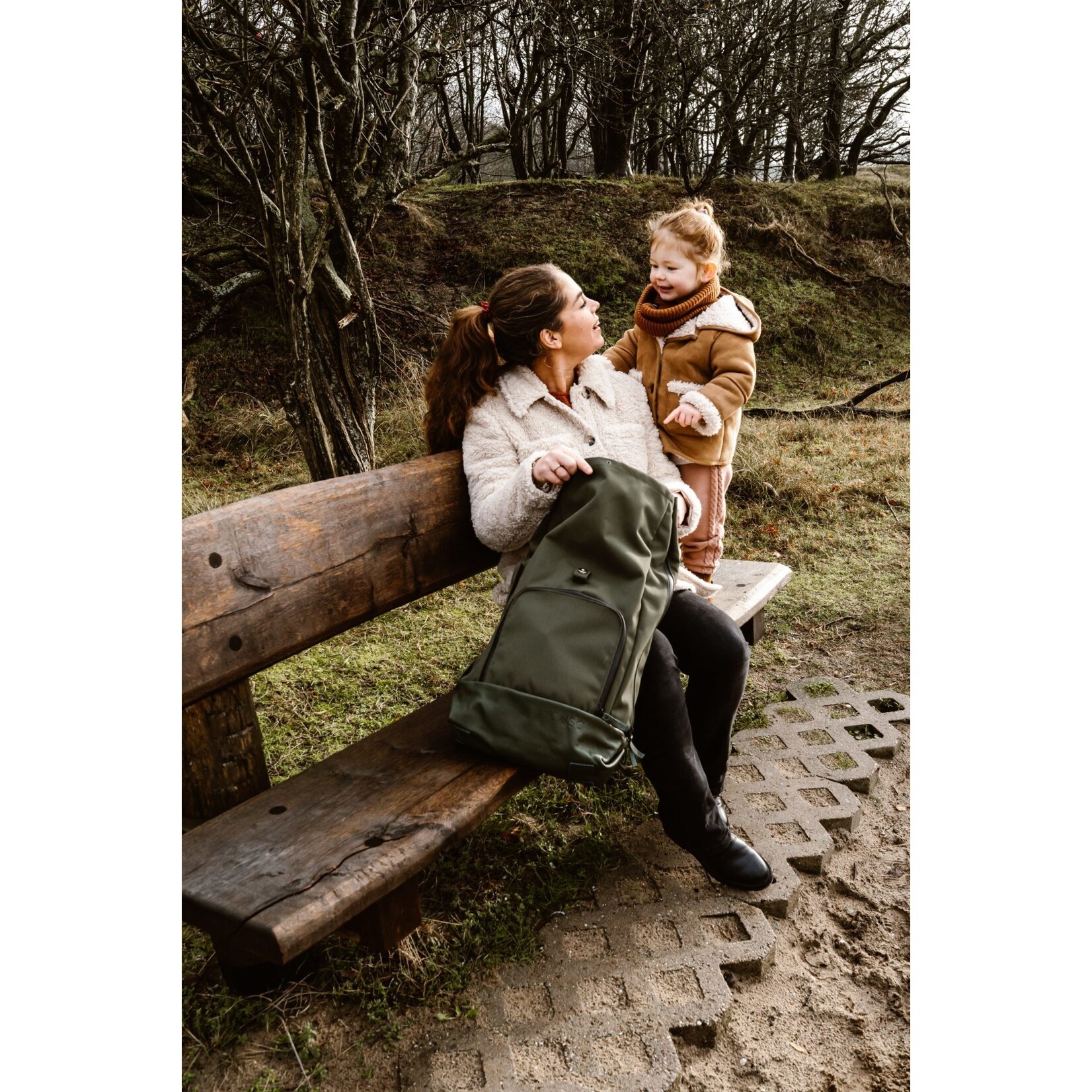 Dusq Family Bag Canvas Forest Green