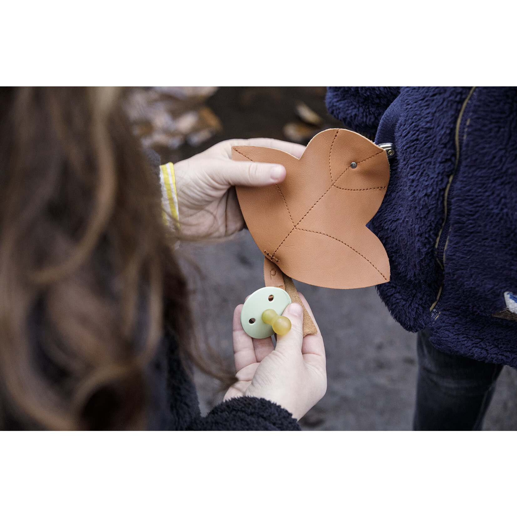 Dusq Fopspeenkoord Leather Sunset Cognac