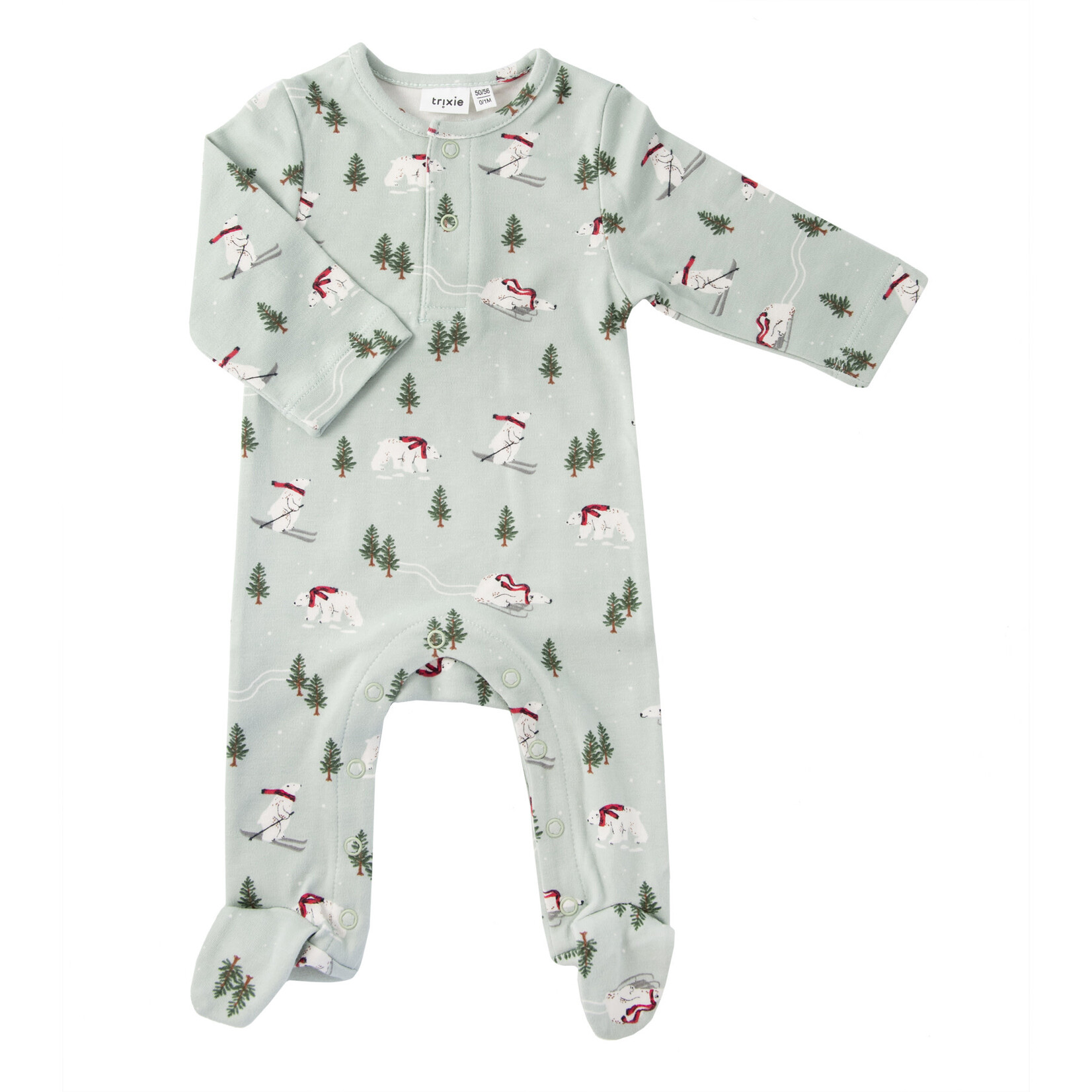 Trixie Baby Kerst Onesie met voetjes 62/68