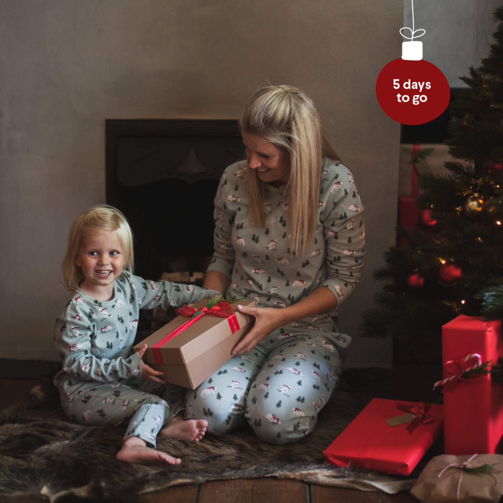 Trixie Baby Kerst 2-delige pyjama MAMA XL