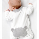 My First Collection 9903107 Kruippakje BJORN teddy back white/grey