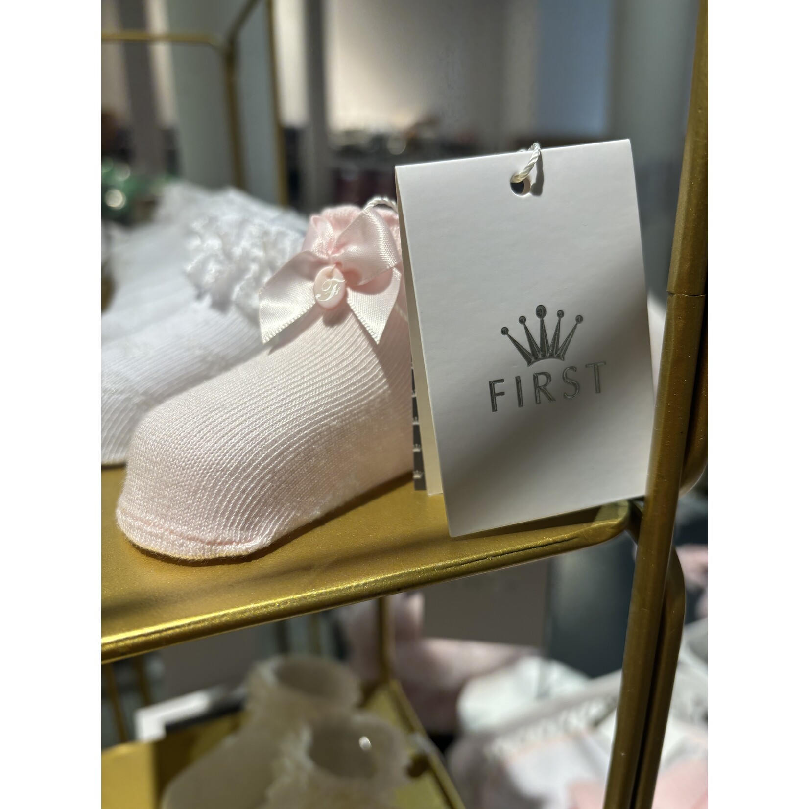 My First Collection 9907207 Sokjes met strik ROZE 15/18