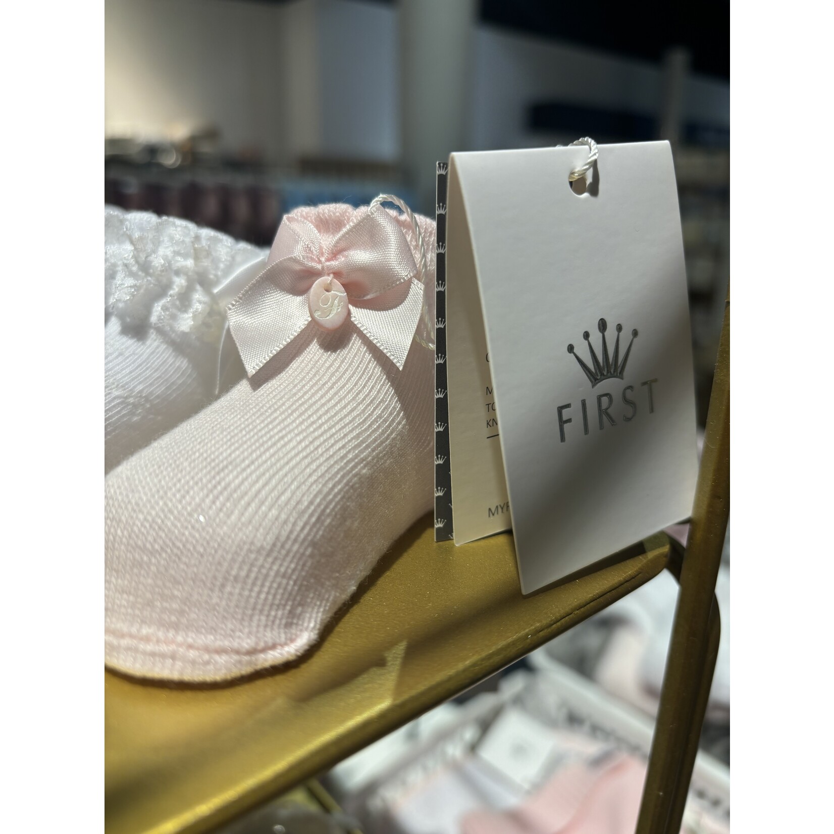 My First Collection 9907207 Sokjes met strik ROZE 15/18