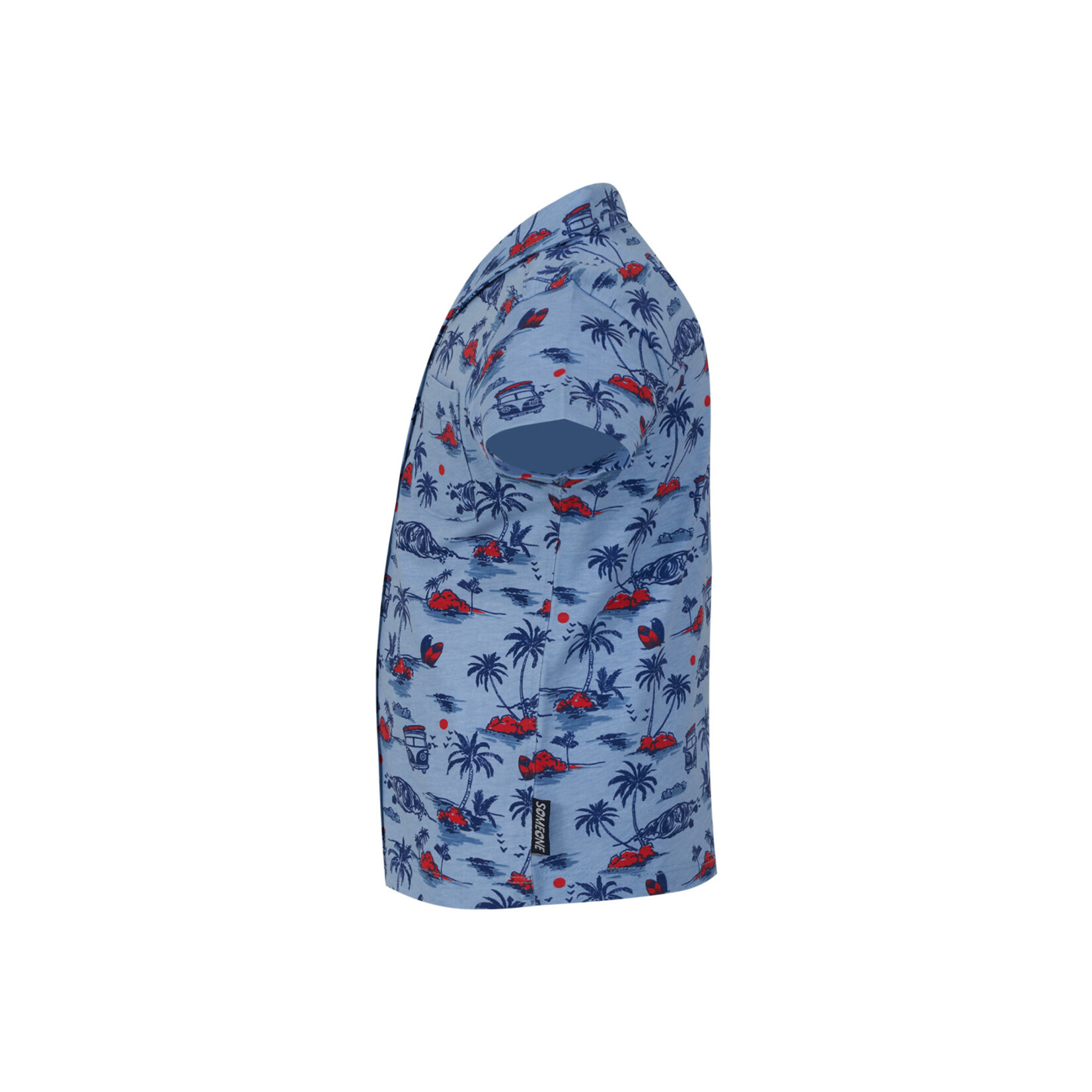 Someone HEMD KM VAN-SB-21-E LIGHT BLUE
