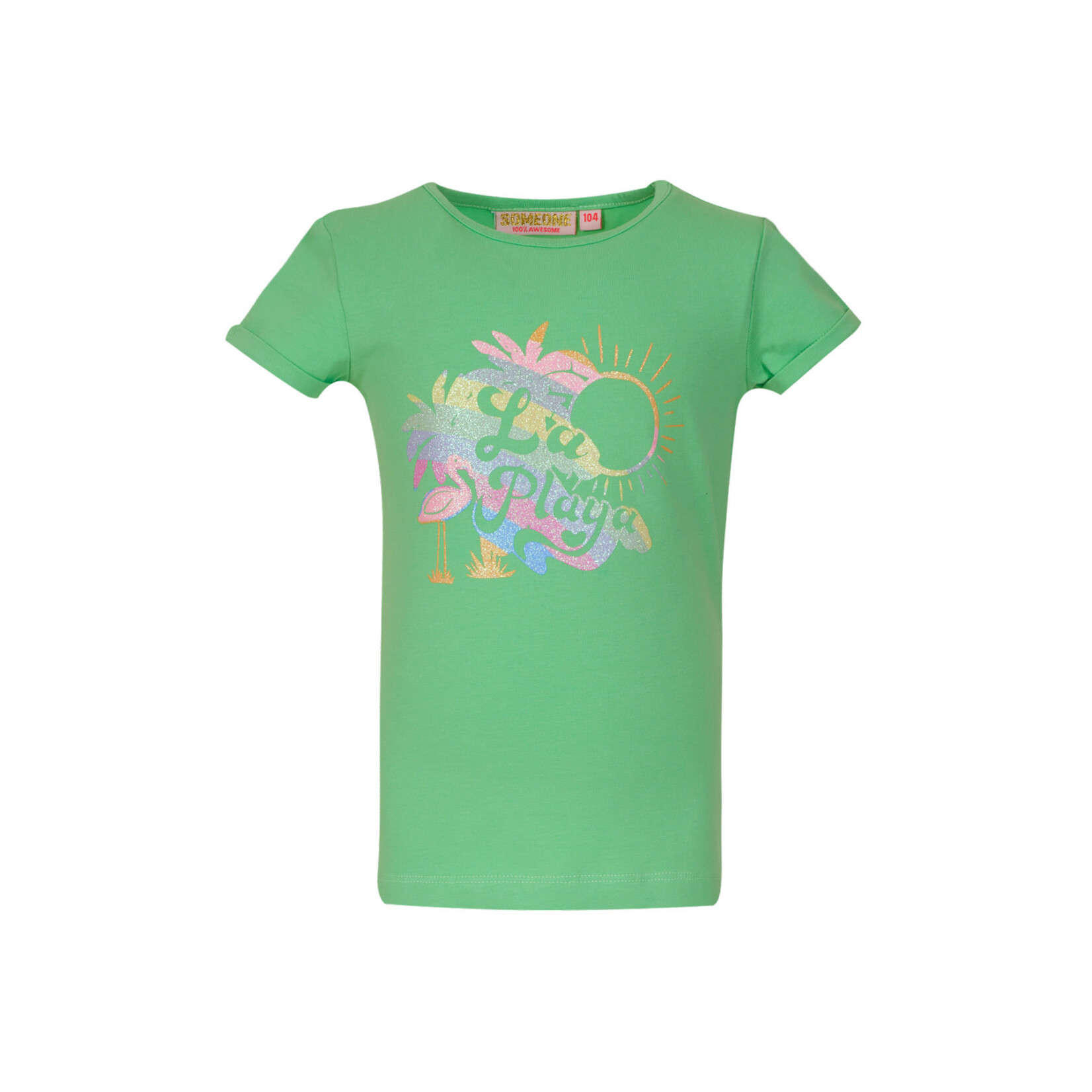 Someone TSHIRT KM MORGANA-SG-02-D LIGHT GREEN