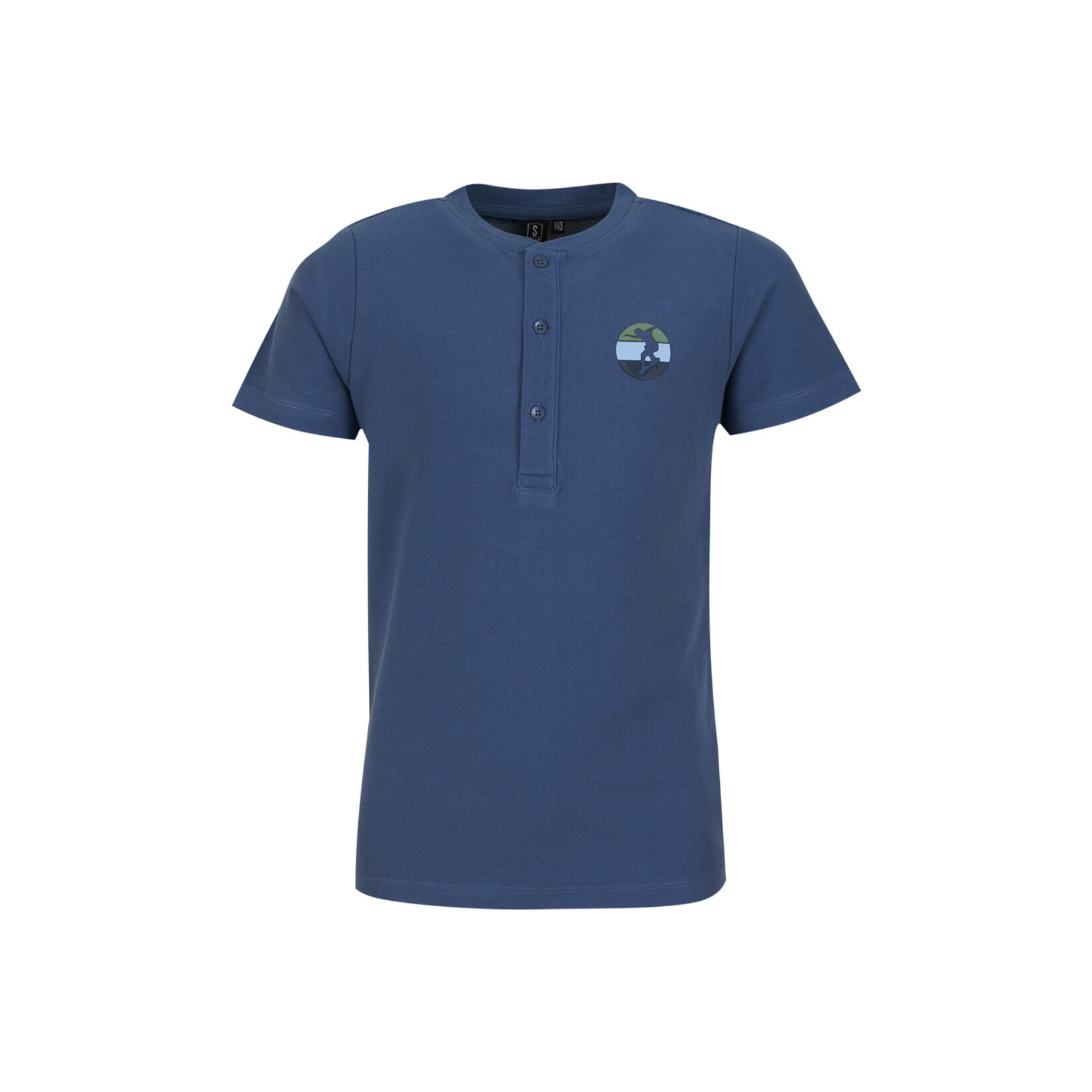 Someone TSHIRT KM LONGBOR-B-02-D BLUE GREY