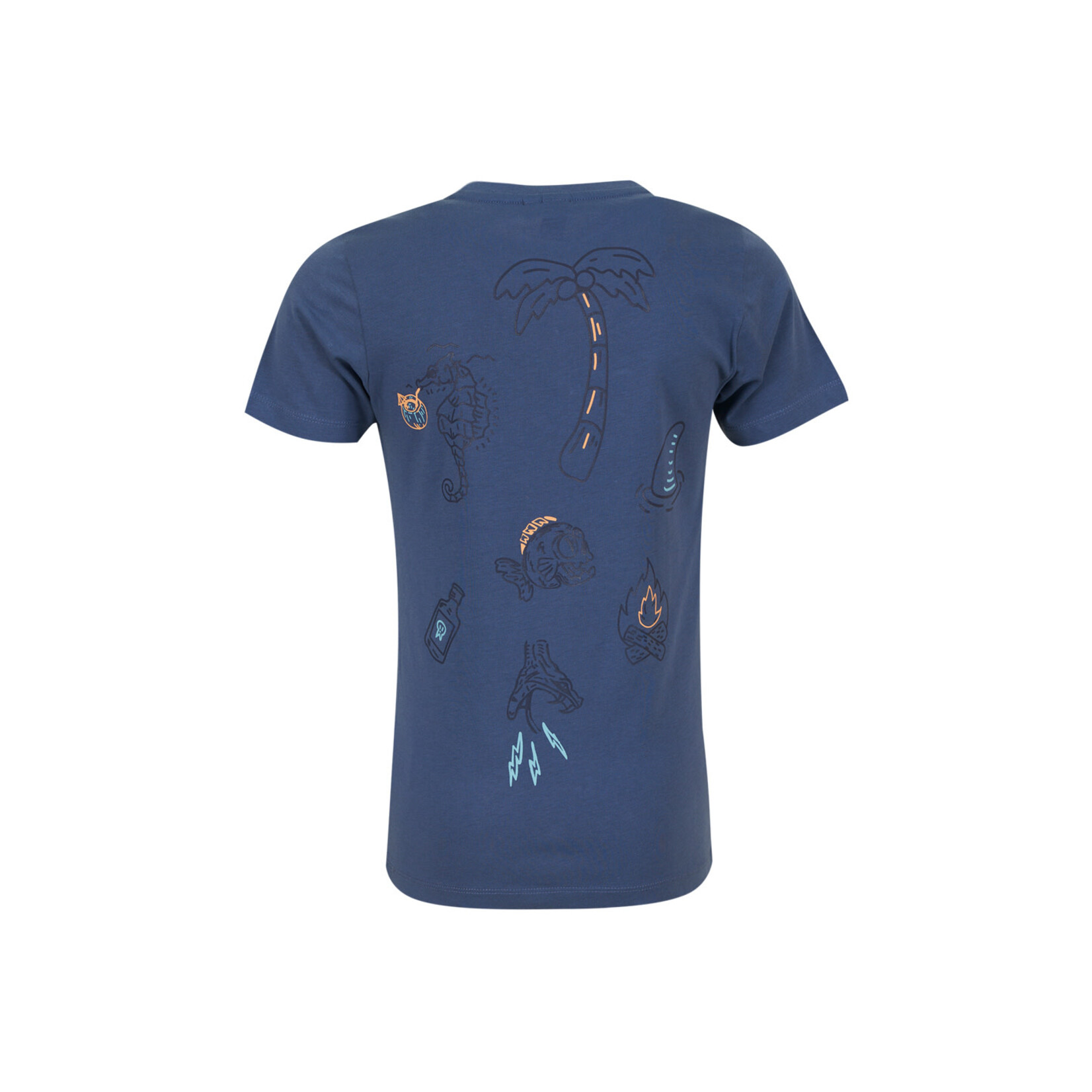 Someone TSHIRT KM RODNEY-B-02-E BLUE GREY