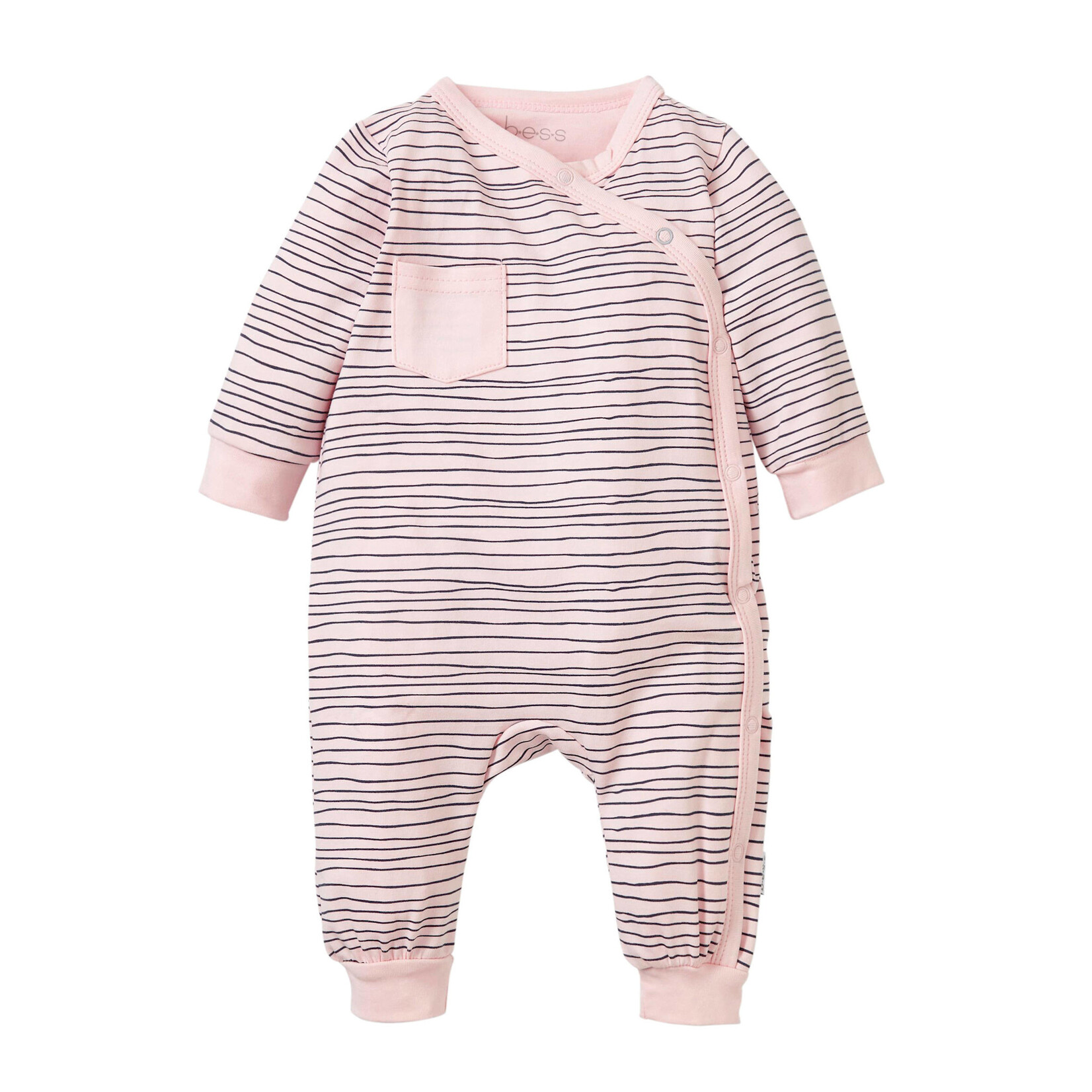 BESS Kruippakje Pinstripe Pink
