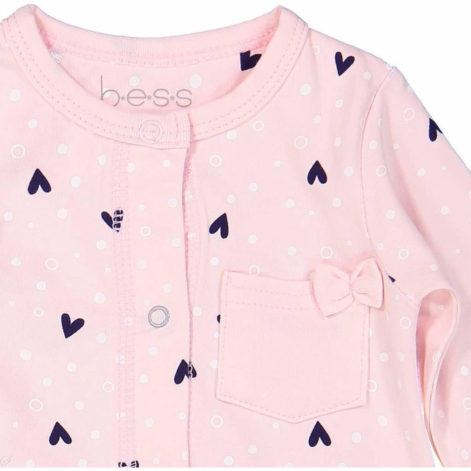 BESS Kruippakje Hearts Pink