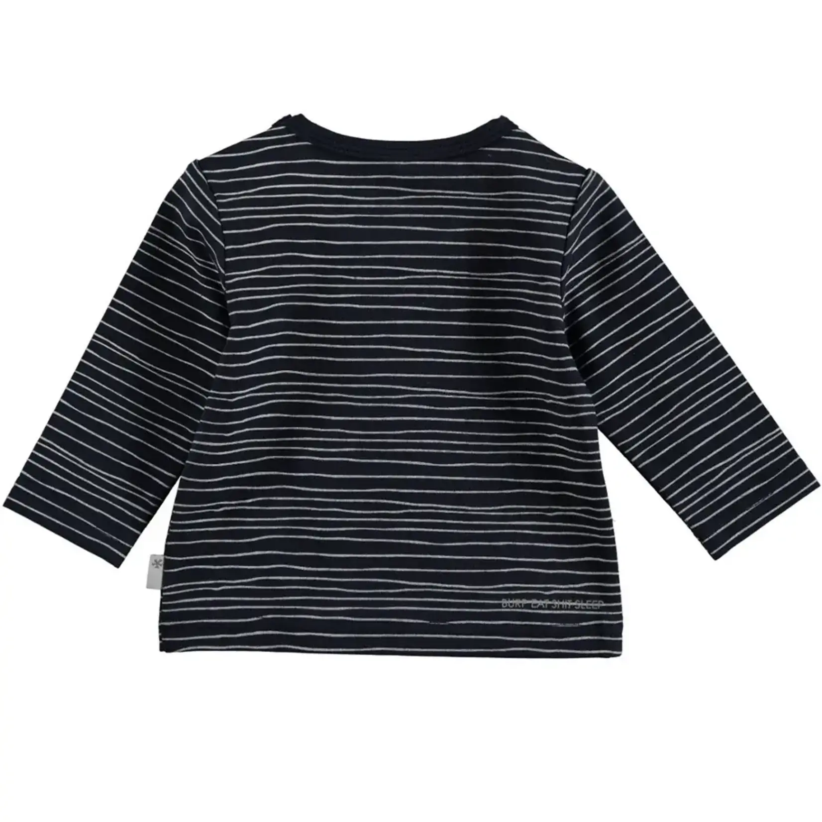 BESS Shirt Enjoy Pinstripe Blue L.SL